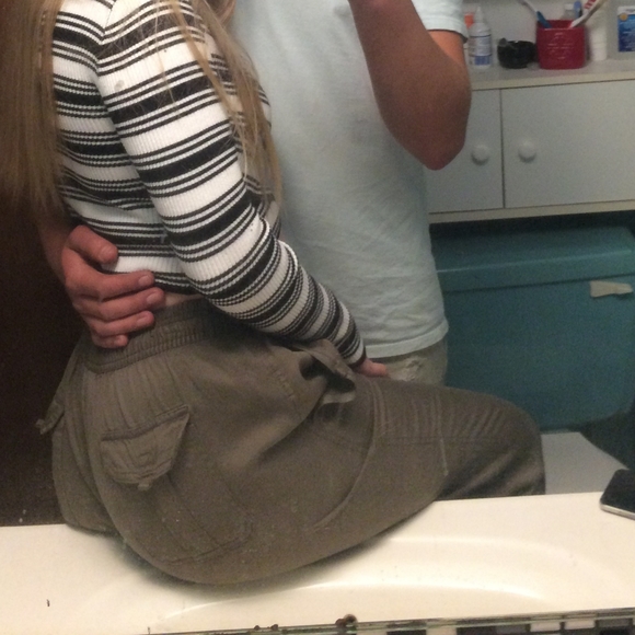 Olive green Utility Joggers - Picture 5 of 6